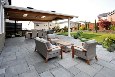 Outdoor Living structure and entertaining area
