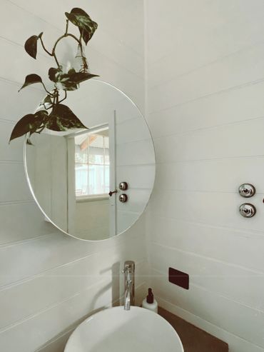 beautiful bathroom, devils ivy plan