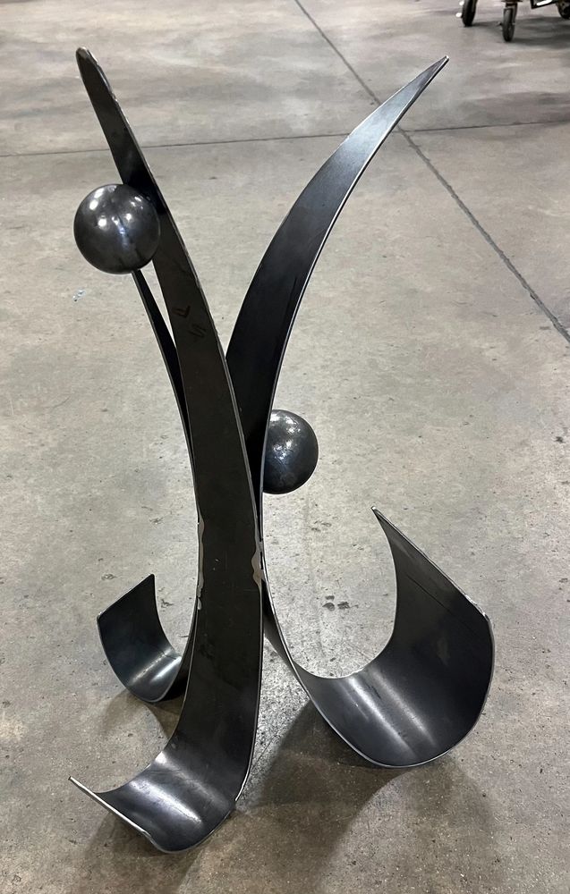 Inspiration, an abstract metal fabricated sculpture 