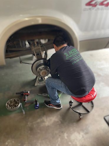 Vince getting some brakes done