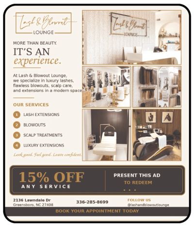 Blow Out and Lash Salon Greensboro Exclusive coupons only here