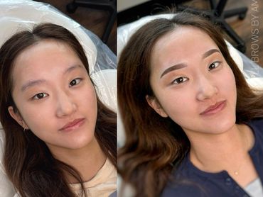Powder Brows Before & After