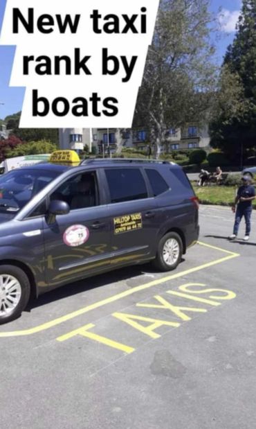 Taxi by Ambleside pier