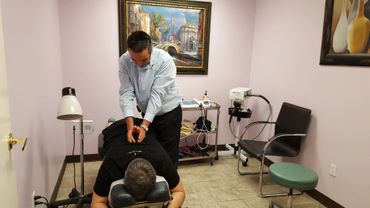 A man having massage