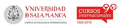 The University of Salamanca logo alongside the logo for its International Courses program.
