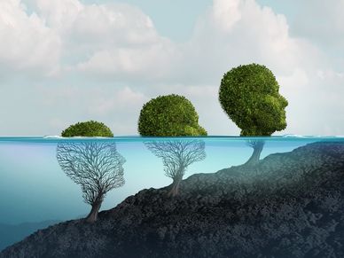 Psychotherapy and psychology help and get rid of despair and emotional therapy concept