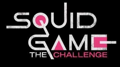 Logo of Squid Game The Challenge with black background.