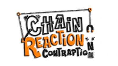 Creative logos for Chain Reaction Contraption and Quizz Show Battle games.