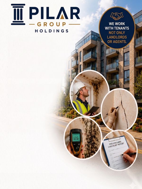 Pilar Group Holdings inspects and supports tenants with property maintenance and reports.