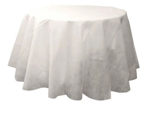 Round disposable tablecloths