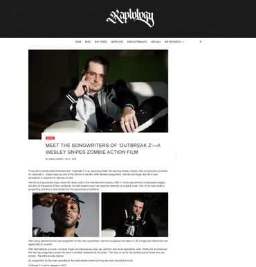 Harmini news feature on Raptology songwriting for Outbreak Z
