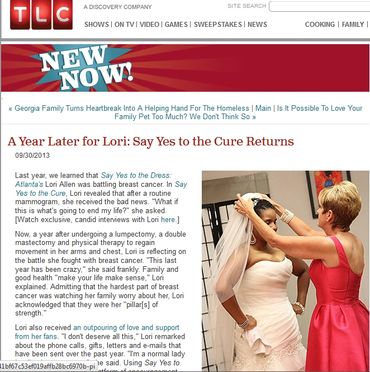 say yes to the dress TLC Lori Say yes to the cure