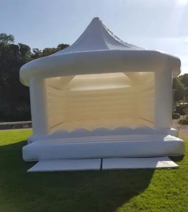 white bouncy castle