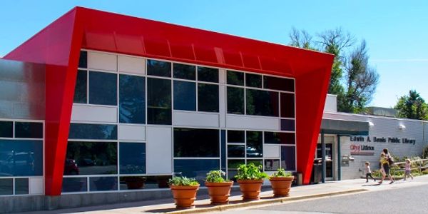 The outside of the Edwin Bemis Library.