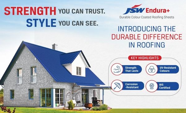 JSW ENDURA - ROOFING SHEETS - PPGL - AZ70 -JSW STEEL - SURAT