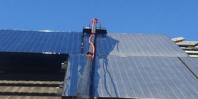 solar panel cleaning washing residential san diego solar maintenance 