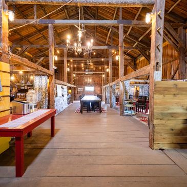 Historic barn at Blue Heron Farm and Retreat