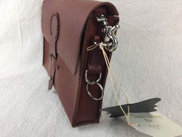 Custom ladies leather purse, handcrafted in Raleigh, NC.