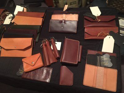 Leather wallets, leather tassels and leather ladies clutches, leather accessories for men and women.