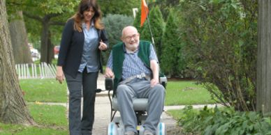 assisted walks for fresh air