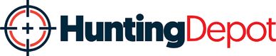 Hunting Depot logo with crosshair graphic.