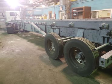 Truck frame blasted and ready for paint!