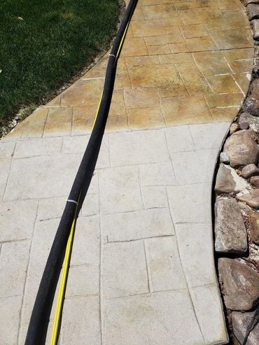 Concrete resurfacing via glass blasting.