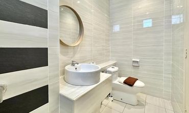 Modern Bathroom with water heater