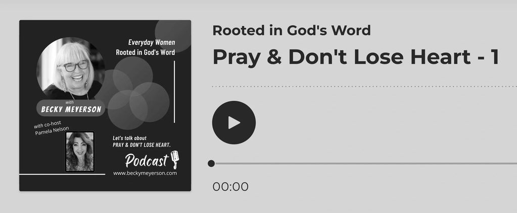 Pray and Don't Lose Heart. Pamela Nelson and Becky Meyerson