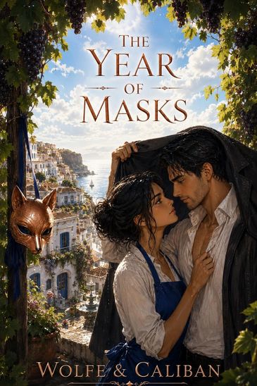 The Year of Masks by Mike Caliban and Wolfe Locke — complete current book cover.