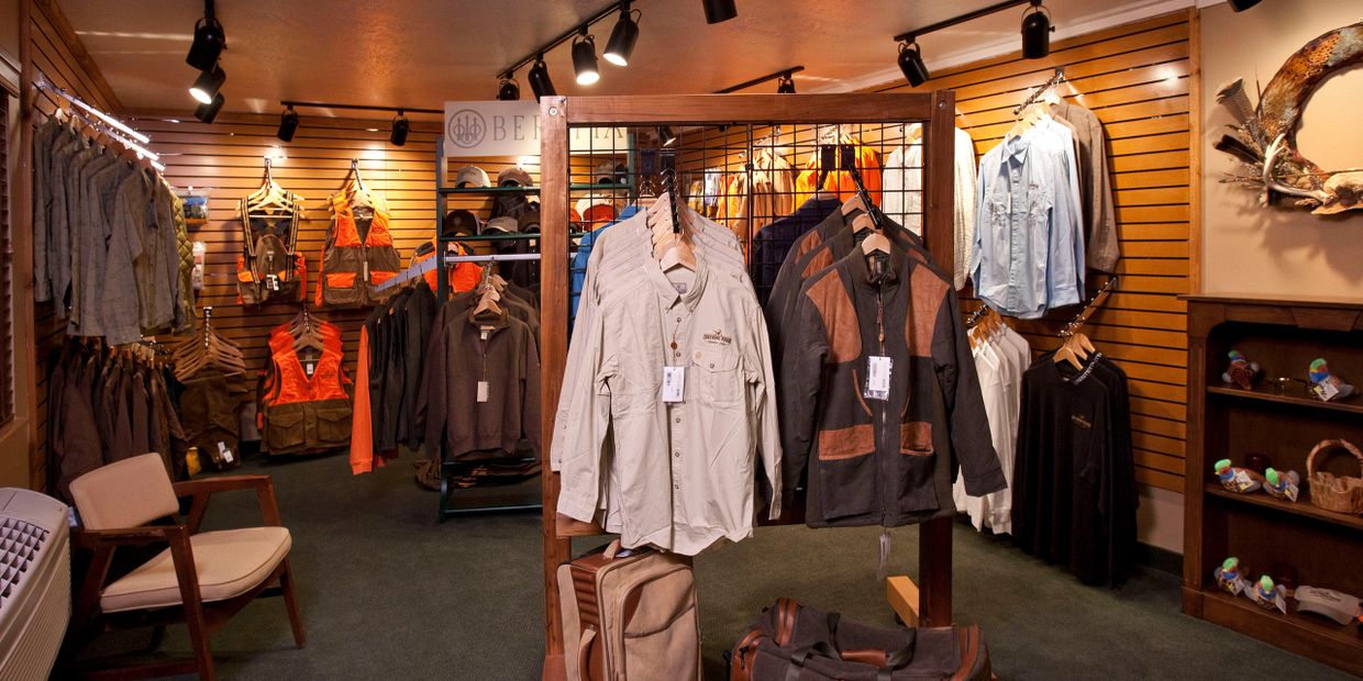 ProShop carrying Beretta, Eddie Bauer, Filson, and more at The Signature Lodge by Cheyenne Ridge