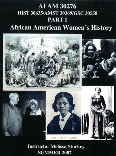 Cover photo of African American Women's History course packet