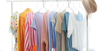 Freshly cleaned clothes after washing in treated water with a full house water treatment system.