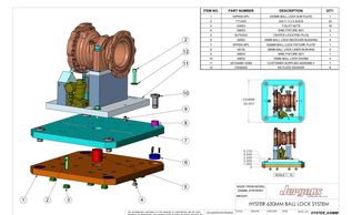 Fixtures can be attached to a Jergens Ball Lock® plates change in seconds instead of hours.