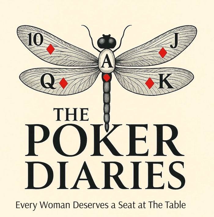 Dragonfly with poker cards