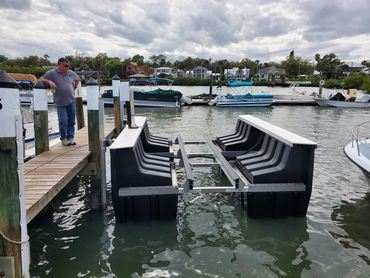 Guardian Free Floating Lift in water in up position