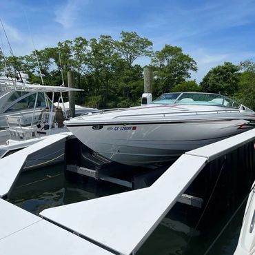 Guardian Free Floating Boat Lift with Customer's Boat Lifted