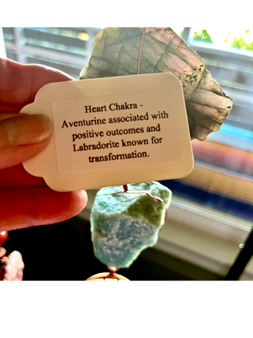 HEART CHAKRA Crystal Rock Chain.