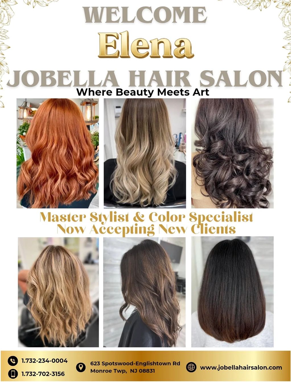 From pixie cuts to balayage make your appointment with Elena, Sundays 10-3pm.