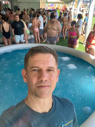 Wim Hof Method, cold exposure, ice bath, Human Kind, festival