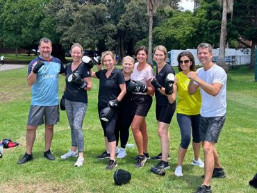 Corporate groups, fitness, health, wellness