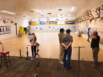 Boow technicians helping new shooters