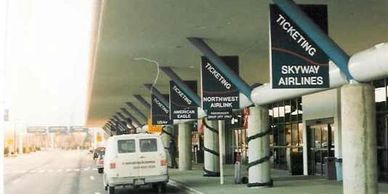Bishop Airport Custom Made Directional Signs By Earl Daup Signs
