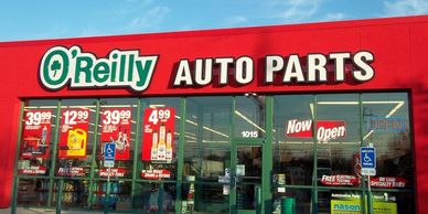 O'reilly auto parts custom wall signs