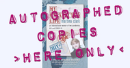 image of my book cover with words autographed copies here only superimposed