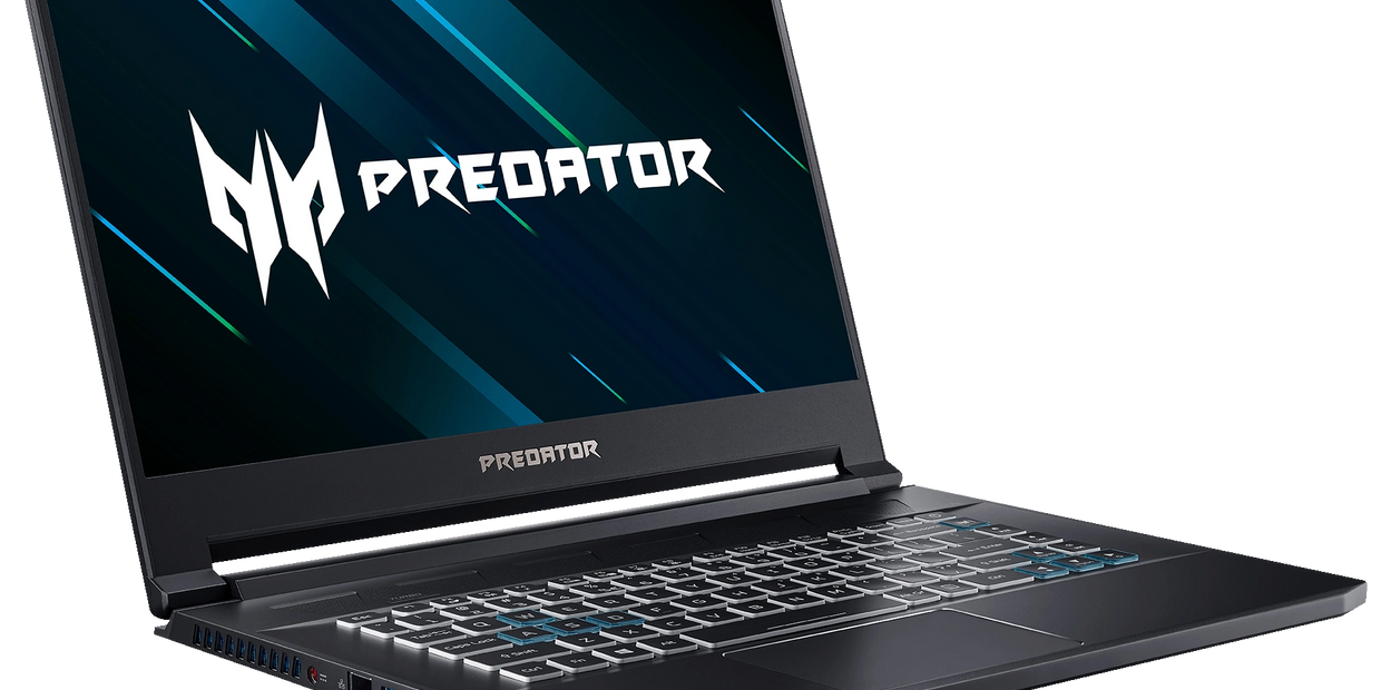 Acer Predator Triton 500 VR Ready Laptop with predator logo on the screen