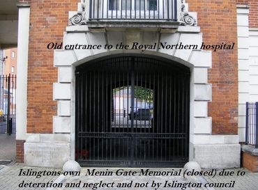 Closed gates of memorial