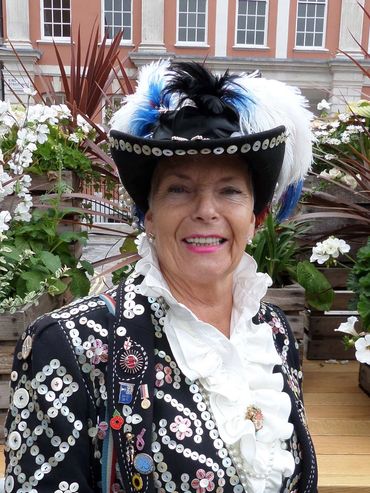 Pearly queen of Royal Greenwich