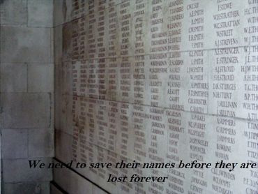 Keep their names alive in our memory