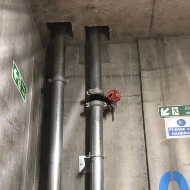 Wet riser insulation